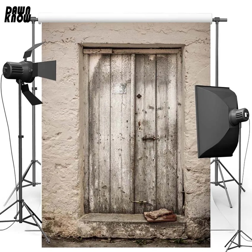 

Brick Door For Wedding Kids Vinyl Photography Background No wrinkle Washable Oxford Backdrops ForPhoto Props Studio F2573