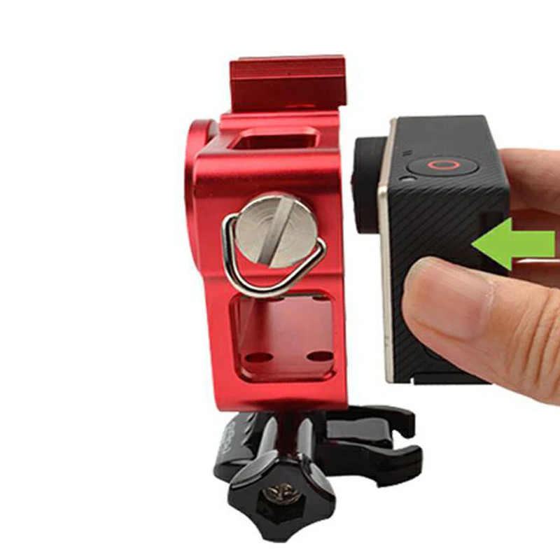 Gopro hero 4 3 + чехол из алюминиевого сплава защитный корпус фильтр len для Go pro hero4 hero3
