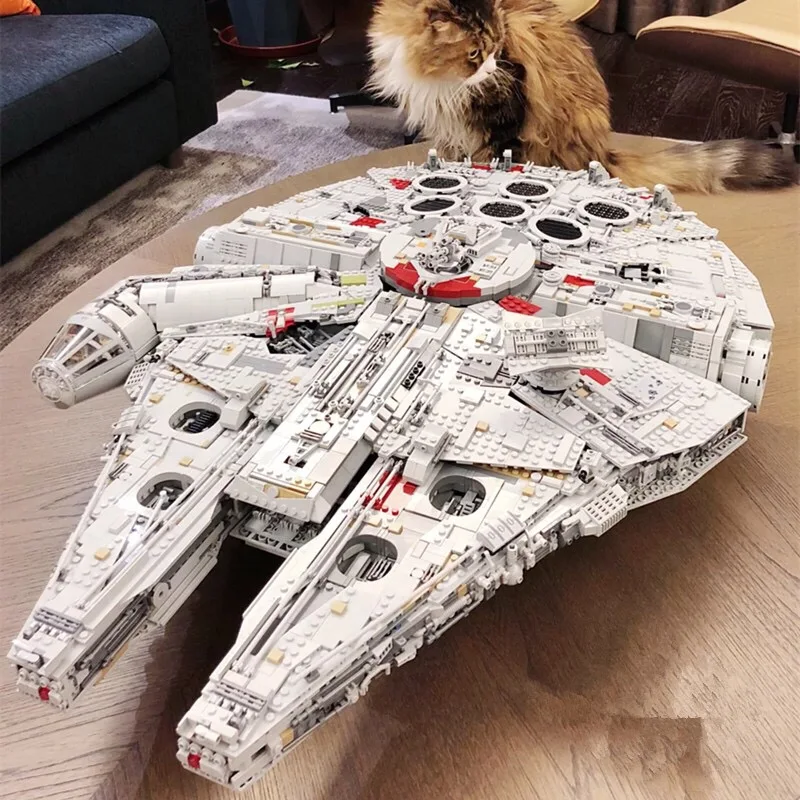 

Lepin 05132 STAR WARS Series Star Destroyer Millennium Falcon LegoINGs 75192 Bricks Model Building Blocks Educational Toys WARS
