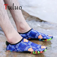 TULUO/Летняя мужская и женская водонепроницаемая обувь унисекс; легкая дышащая пляжная обувь для плавания; быстросохнущая обувь для йоги; мужские кроссовки