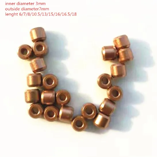 

10pcs/lot 3mm small bearing Copper brass bushing guide sleeve Precision mini Oil bearing