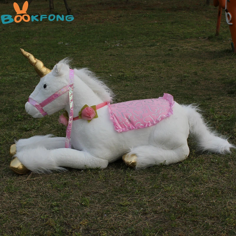 85 cm Jumbo Unicornio blanco juguetes de Peluche Unicornio gigante Animal de Peluche caballo juguete suave Unicornio Peluche muñeca regalo niños foto utilería