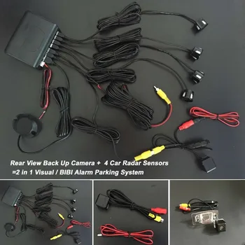 

1 Set Car Parking Sensor Radar Kit Display 4 Sensors For Mazda MPV 2000~2006 with Car Reverse Backup Rear View Camera