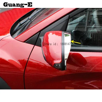 

For Hyundai Kona Encino Kauai 2017 2018 2019 2020 car Rearview Side glass Mirror trim frame Rain Shield Sun Visor eyebrow