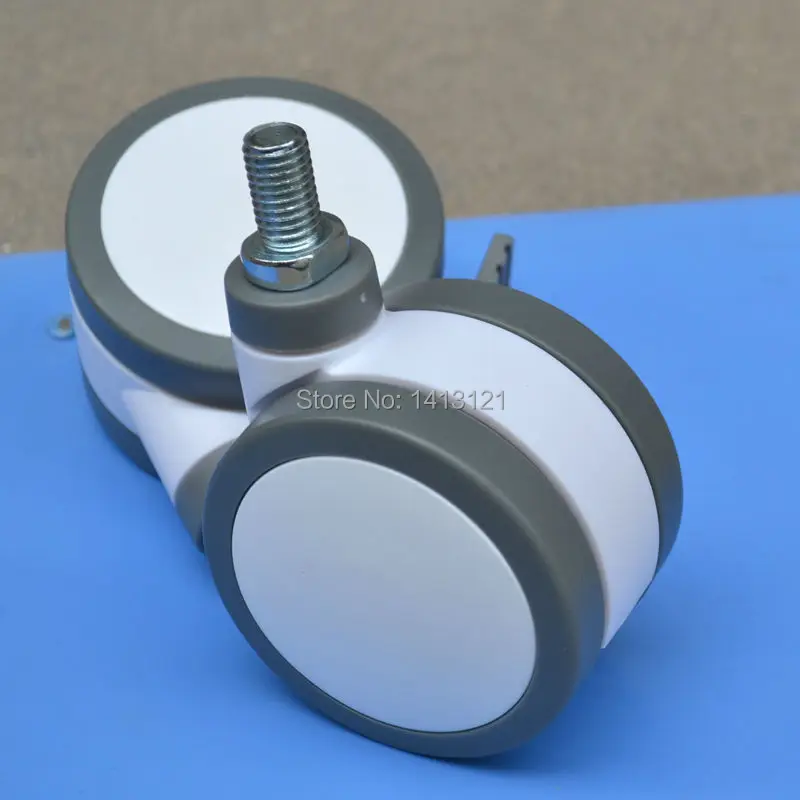 100mm furniture caster Full plastic screw without brake universal TPU