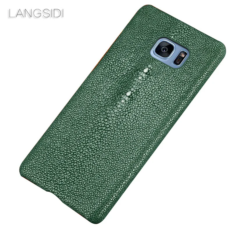 

LANGSIDI brand mobile phone case Pearl fish half a pack mobile phone case for Samsung s7edge mobile phone case custom processing