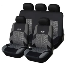 Tejido de Poliéster Cubierta de Asiento de coche Universal Protector Fundas Para Asientos de Automóvil Asiento de Coche Car Styling Accesorios Interiores