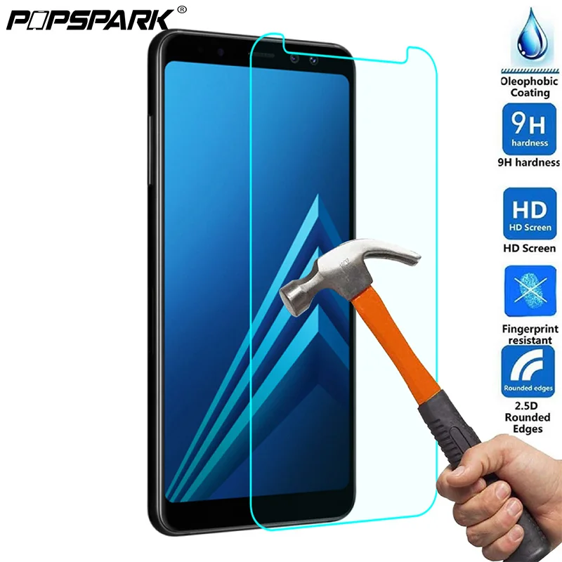 

Premium Tempered Glass For Samsung Galaxy A6 A8 A8 Plus 2018 Grand Prime 530 Pro S7 Active Screen Protector HD Protective Film