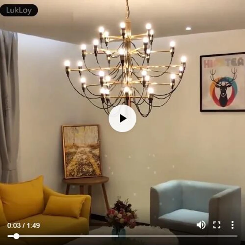 

LukLoy Inspiring Modern Chandelier Light Suspension Fruit Branch Pendant Lamp Dining Table Kitchen Island Loft Lighting Fixture