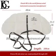 Франция BG альт тенор саксофон тампон тянуть/протирочная ткань для A30 BG деревянный духовой инструмент тампоны альт саксофон TENOR бас clariner