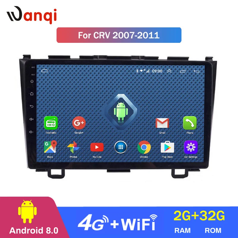 

4G Lte All Netcom 9 Inch Android 8.0 Auto Stereo Multimedia Player For Honda CRV 2007-2011 Car DVD GPS Navigation System