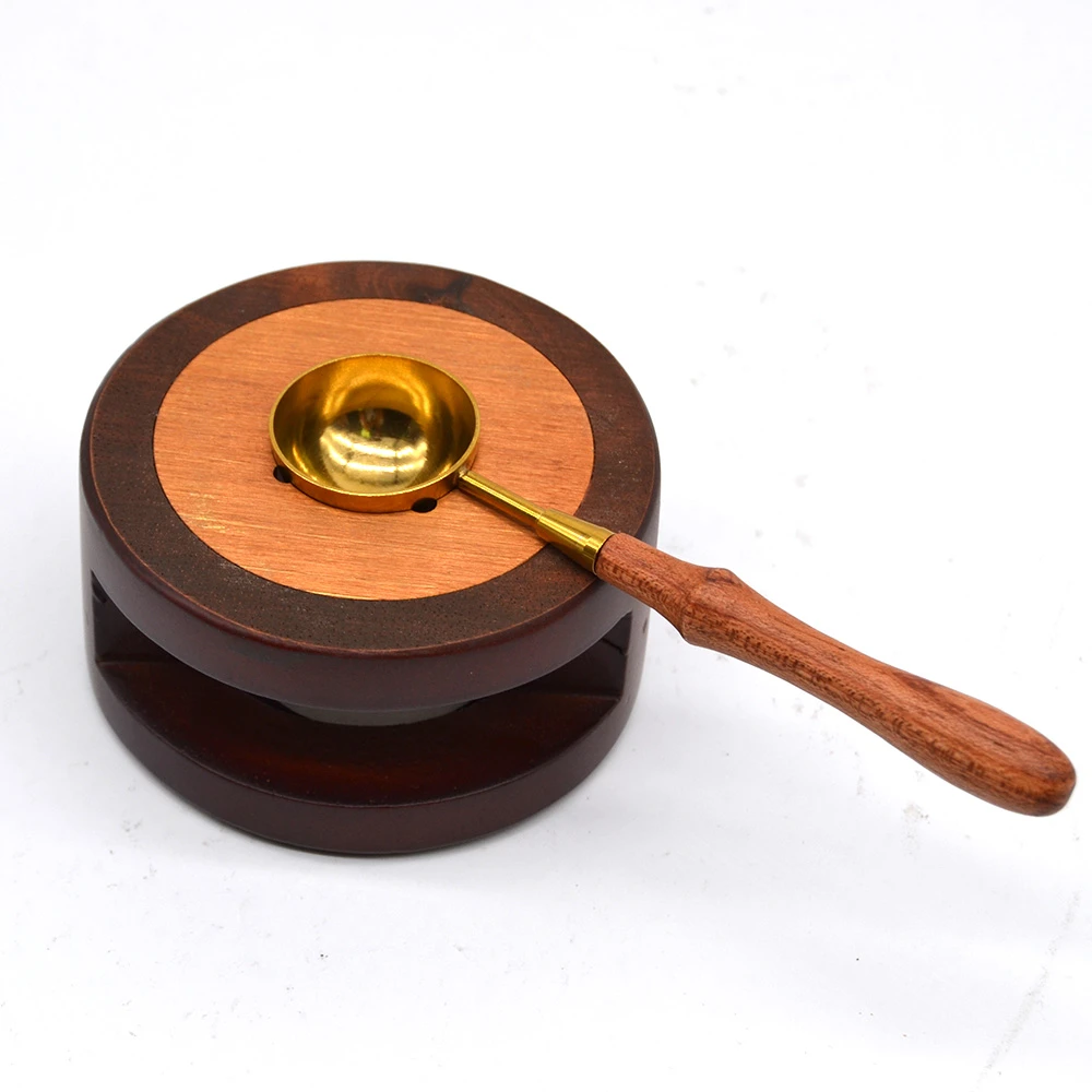 Wooden Wax Melting Furnace Tool Wax Melting Pot Wax Melter Wax Sealing