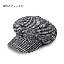 Ретро высококачественный лоскутный берет восьмиугольная шляпа женская кепка газетчика для мужчин французский художник Берет