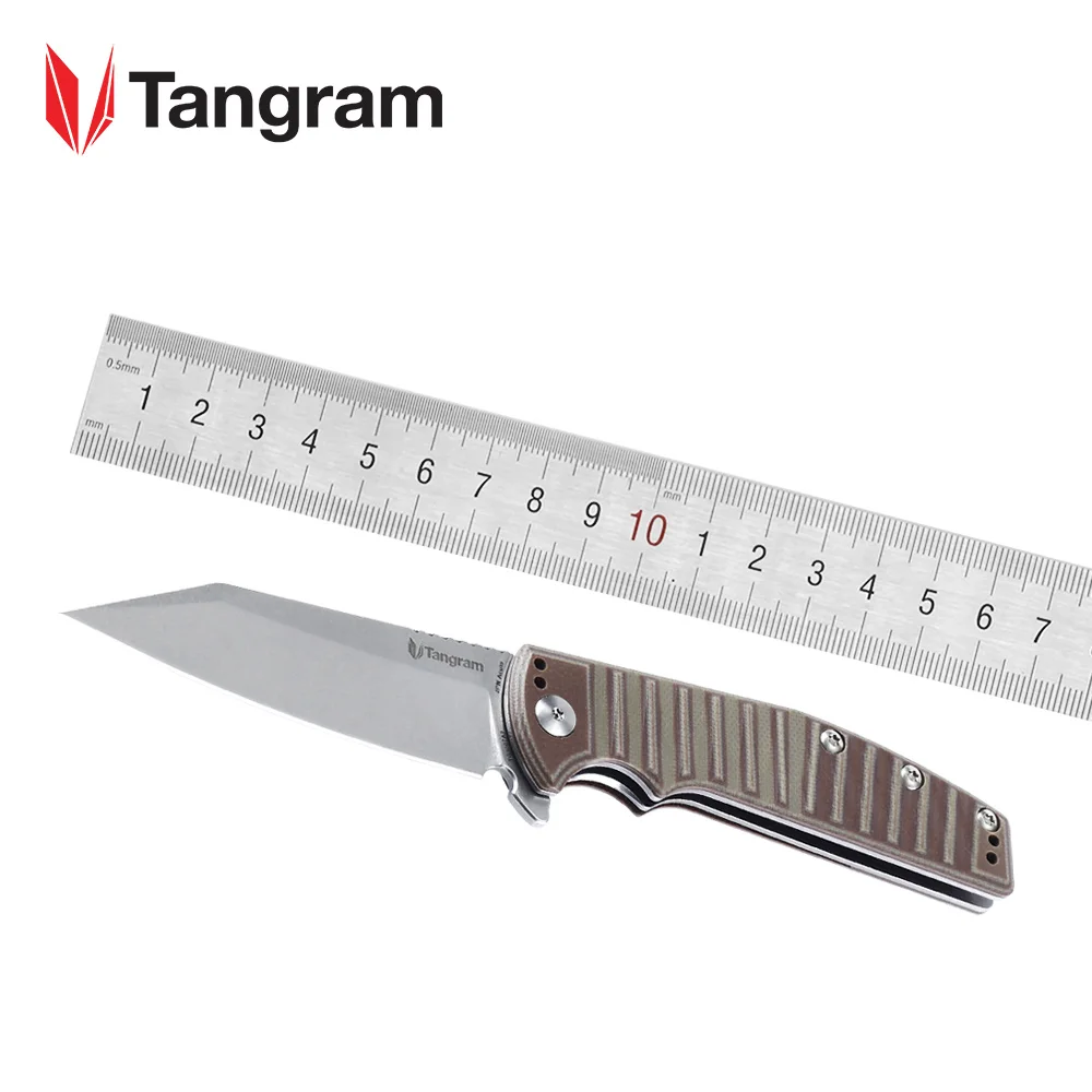 Охотничий нож Tangram G10, ручные ножи, уличные тактические ножи для выживания, высокое качество, edc инструменты - Цвет: TG3007A2