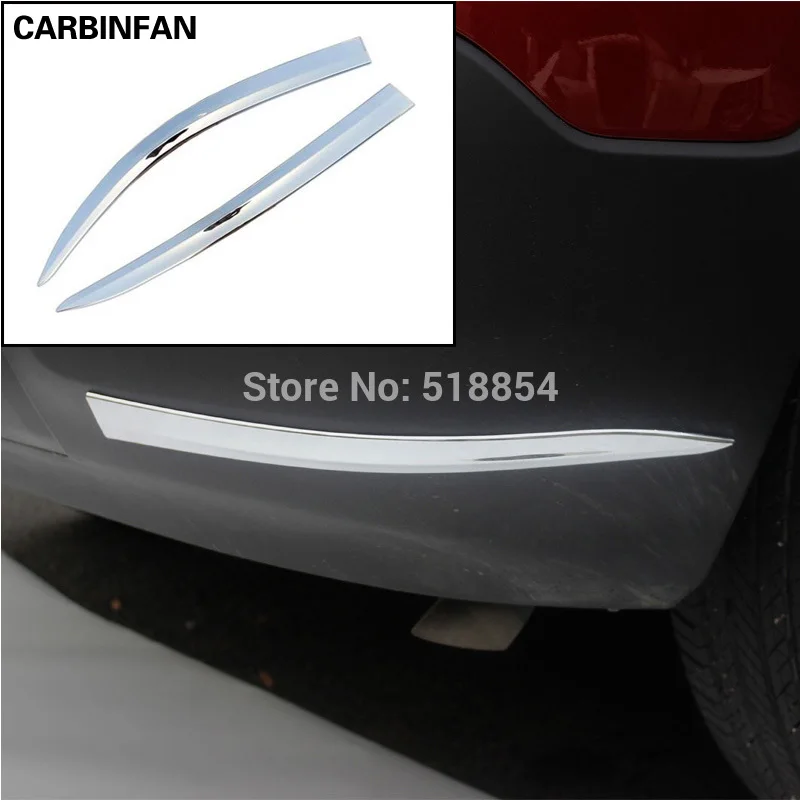 

FIT FOR CHEVROLET TRAX TRACKER 2013- CHROME REAR BUMPER LOWER BOOT COVER GARNISH PROTECTOR STRIP CHEVROLET ACCESSORIES 2PCS/SET