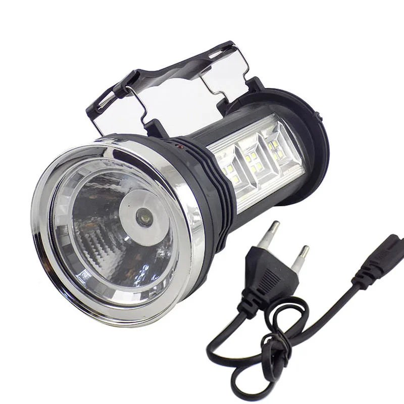 

Powerful Led Flashlight Solar Power rechargeable built-in battery Torch Hand lamp Lantern Lights for Hiking Fishing Camping