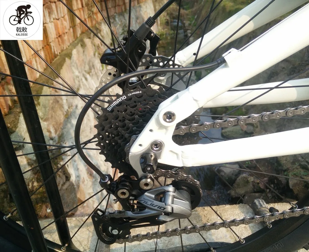 Top Kalosse M370   20X110mm  Full suspension bike   DH,/AM/FR  alloy  190mm travel ,26*2.35inch   27 speed 6