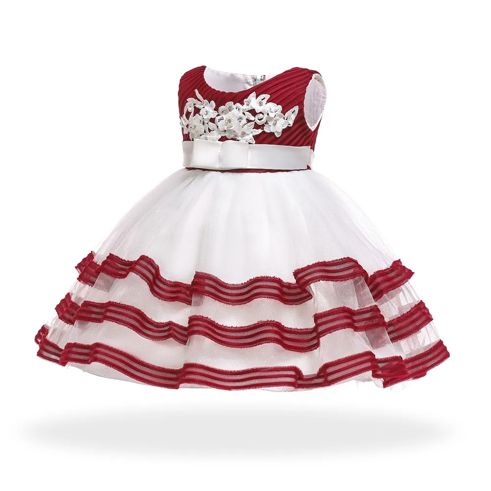 Free Shipping HG Princess 6M 24M Infant Party Dress 2018 New Arrival