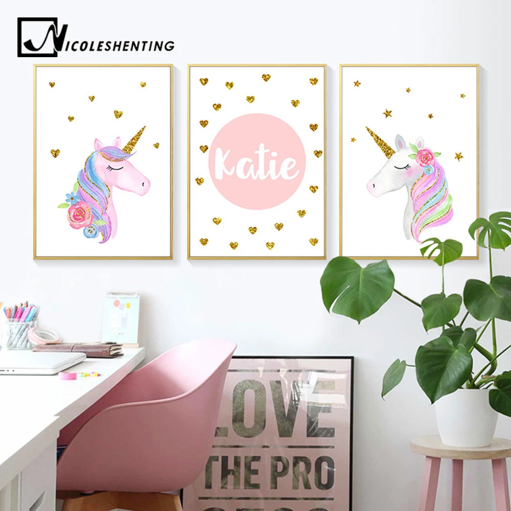 unicorn nursery wall decor