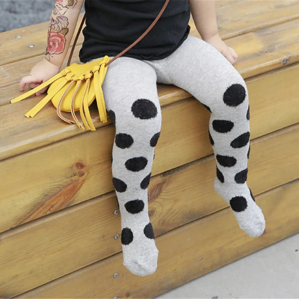 Baby Pantyhose Infants Cartoon Dots Newborn tight Unisex Baby Tights