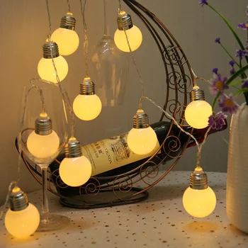 

2020 Guirlande Lumineuse Blub luces de navidad led light Christmas String Outdoor Lights For Party Wedding Garden Decoration