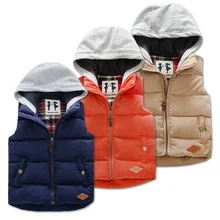 Children’s Clothing Cotton Vests Waistcoat 2016 Autumn and Winter Boys and Girls Thickened Coats