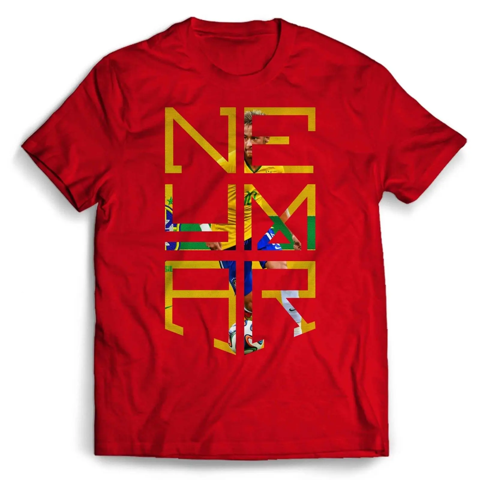 Neymar Logo Brazil Man / Woman T-Shirt football  Cool Casual pride t shirt men Unisex Fashion tshirt free shipping funny tops
