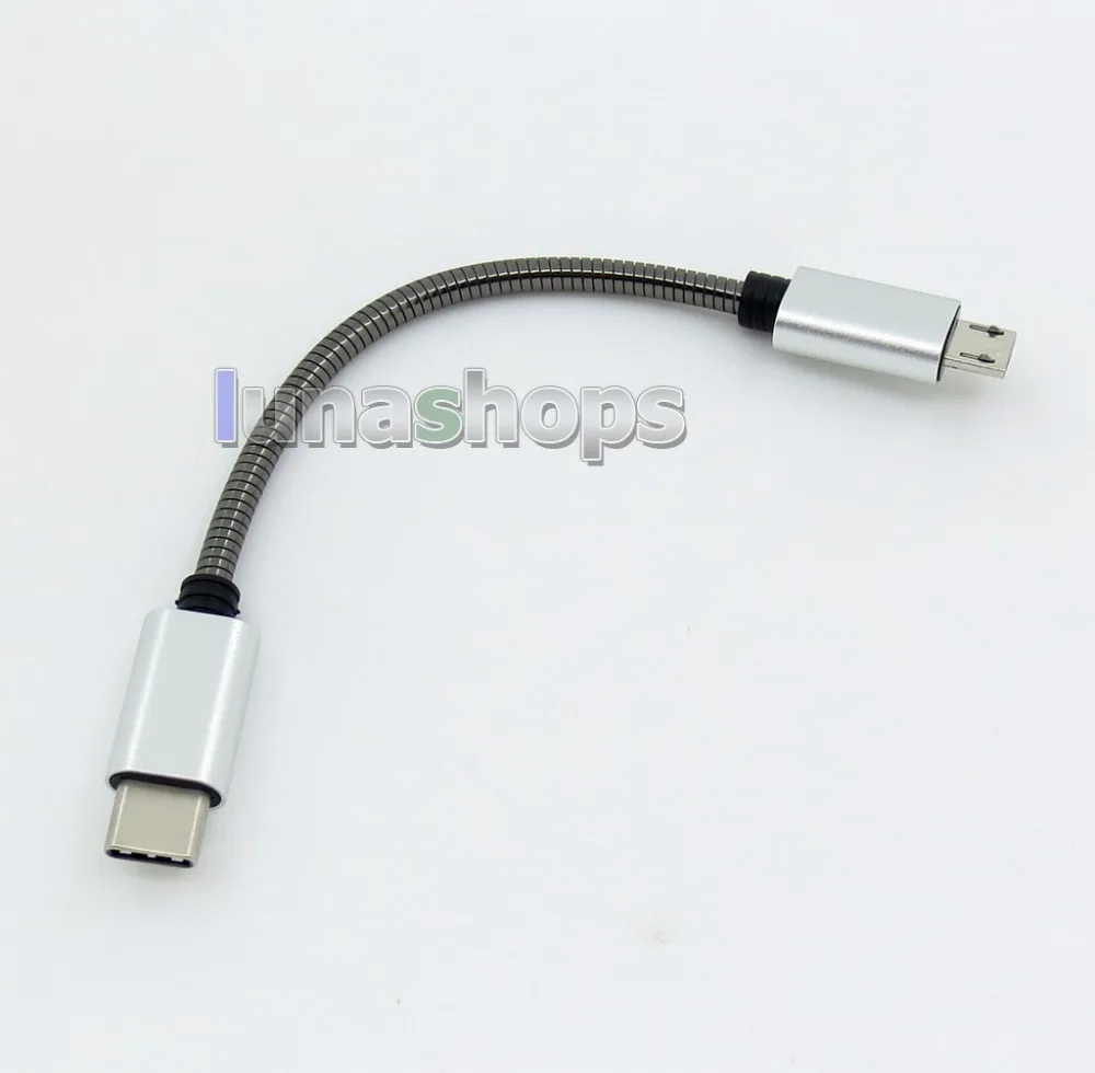 

LN005959 Earphone AMP Amplifier Cable Converter Adapter For Type C To Micro USB FiiO Q1MarKii Q1ll