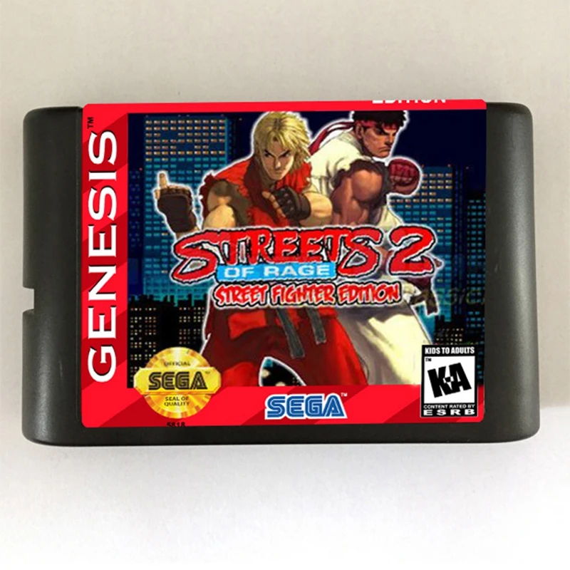 Streets Of Rage 2 Street Fighter Edition 16 bit MD Game Card For Sega Mega Drive For SEGA Genesis Streets Of Rage 2 Street Fighter Edition 16 bit MD Game Card For Sega Mega Drive For SEGA Genesis