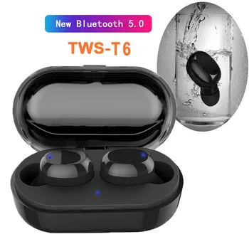 

Hot 2019 T6 TWS Bluetooth 5.0 Wireless Earphone In-ear Mini Touch Earbuds Bass Stereo Sound Sports Earphones For Xiaomi Airdots