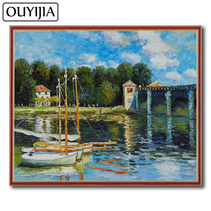 

OUYIJIA Landscape Monet 5D DIY Diamond Famous Painting Embroidery Picture Of Rhinestone Home Decoration Gift Diamond Mosaic