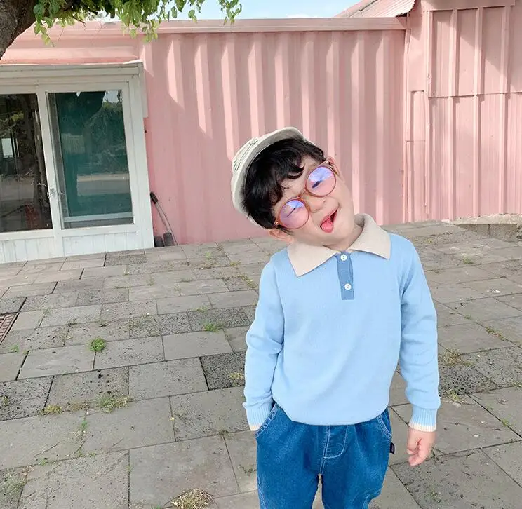 

2019 New Arrival Boys Knitted Sweaters Autumn Winter Full Sleeve Fashion Boys Pullover Sweater 1-6 Years PV588