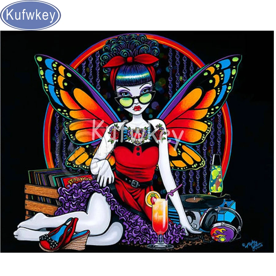 

Full Diamond Embroidery,5D diy,Diamond Painting,dragonfly fairy,Cross Stitch Diamond Mosaic,diamond pattern,home decor,stickers