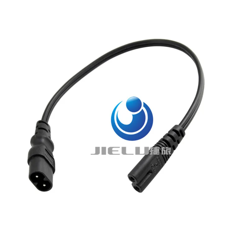 

30CM,50 pcs European IEC320 C7 Female to C8 Male Plug Extension Cord,C7/C8 Power "8" Figure Adapter Converter Cable