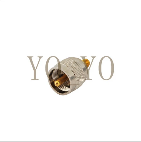 

SMA Female to UHF Male RF Connector UHF Plug Male PL259 to SMA Female Jack straight RF Connector Coaxial Coax Adapter