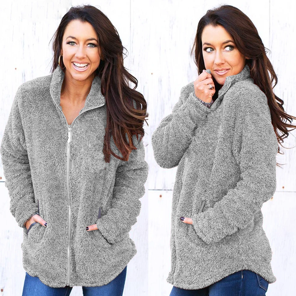 AVODOVAMA M 2018 New Fashion Women Jackets Coat Ladies Long Sleeve Zipper Loose Clothes Autumn Winter | Женская одежда