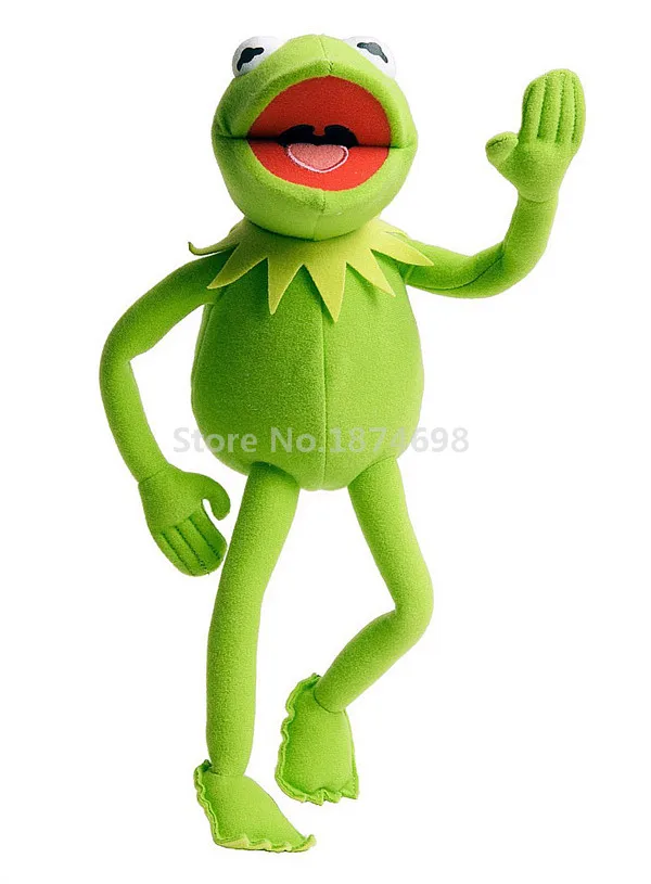 

New The Muppets Bendable Kermit the Frog Plush Toy 45cm Cute Stuffed Animals Soft Kids Toys For Boys Children Gifts