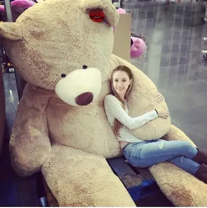 

102"/260cm HUGE SUPER TEDDY BEAR(ONLY COVER) PLUSH TOY SHELL (WITH ZIPPER)