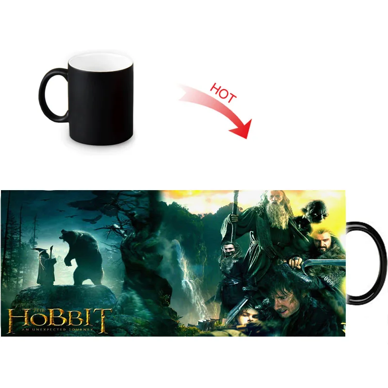 

Creative Magic Color Changing Mug Hot Drink Reveal Morph Mugs The Hobbit Print Milk 12oz Coffee Tea Cup Custom Gift
