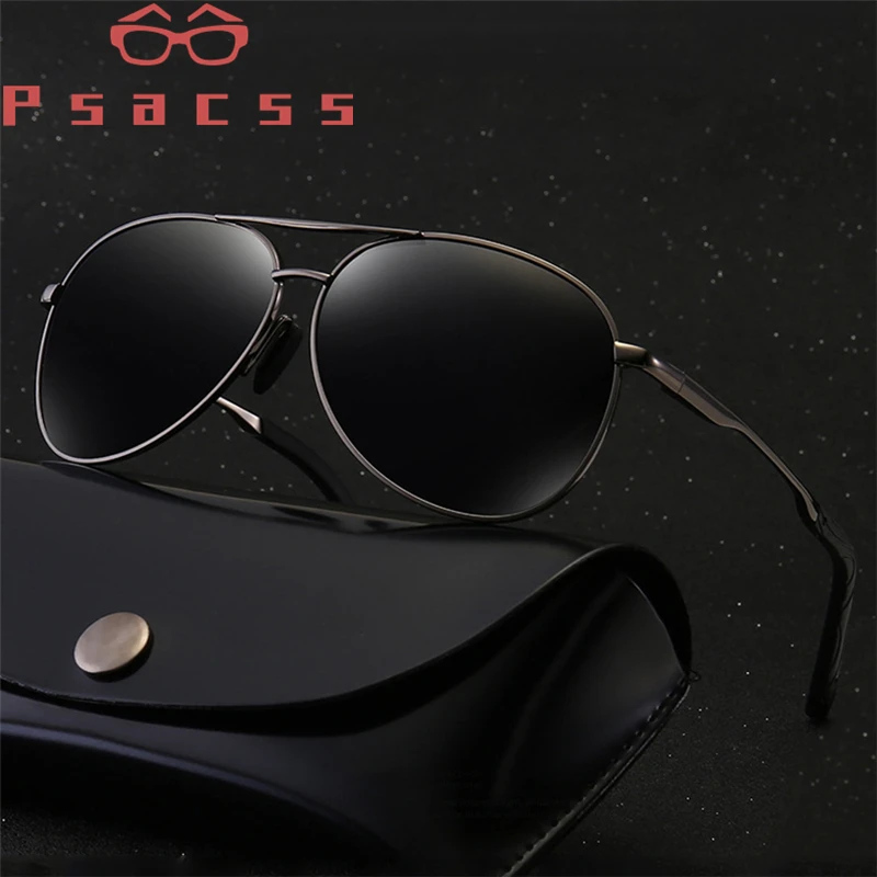 

Psacss Classic Pilot Polarized Photochromic Sunglasses Men Women Alloy Frame Brand Designer Glasses For Driving Fishing Shades