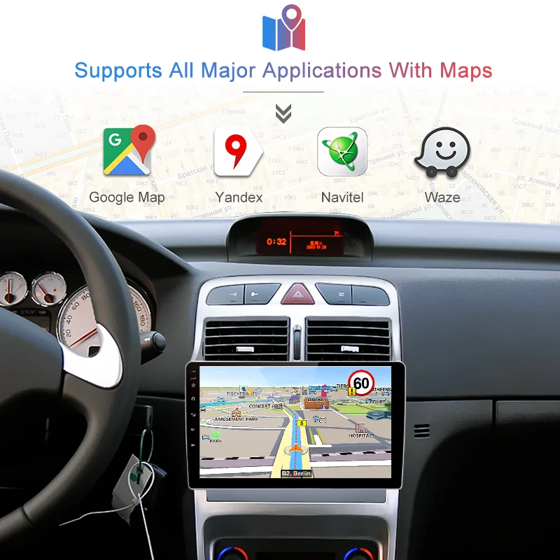 Sale Junsun 2G+32G Android 8.1 4G Car Radio Multimedia Player For Peugeot 307 2008 2002-2013 Navigation GPS Auto 2 din radio coche 4