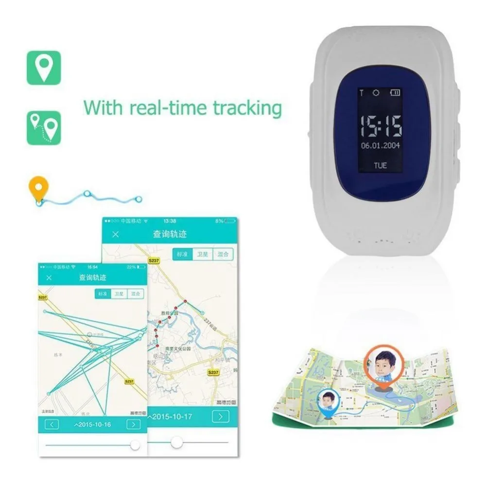 Q50 детей точные трекер аварийного анти-потерянный Смарт часы для Android