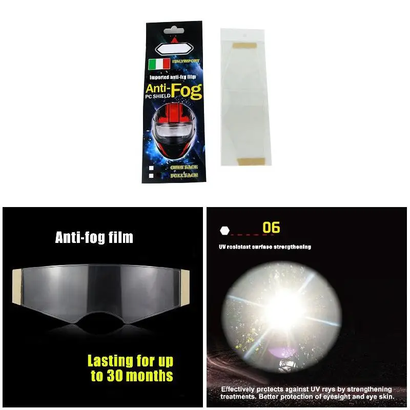 

Helmet Anti-fog Films Motorbike Helmet Lens Visor Waterproof Protective Films Stickers NJ88