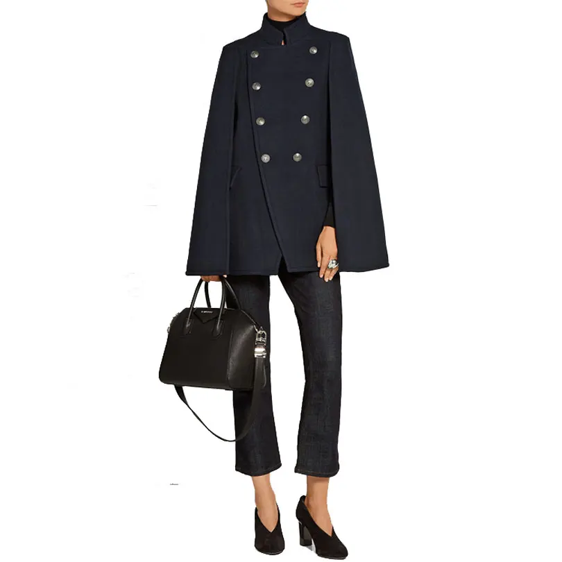 Femmes Manteau Manteau Veste 2020 Automne Hiver Plus Recent Mince Chic Vetements D Exterieur Femme Poncho Marine Cape Manteau Manteau Femme Abrigos Mujer Aliexpress