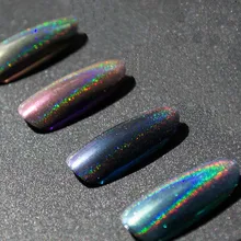 1 коробка Лазерная голографическая жемчужная пудра Блеск хром пигмент пыль зеркало для ногтей Русалка пудра украшения ногтей SF3030