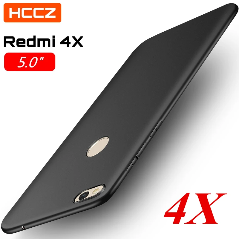 

HCCZ Redmi 4X Matte Pure Color Soft Silicone Case for Xiaomi Redmi 4X Ultra-light Non-slip Protective Case Cover High Quality