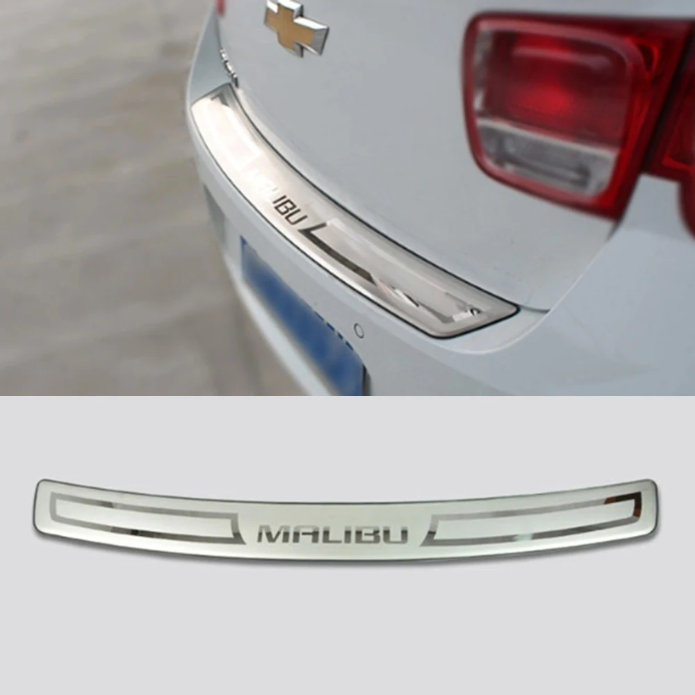 

Rear Hatch Door Sill Plate Tailgate Molding Garnish For 2013 2014 2015 Chevrolet Malibu Accessories Car Styling