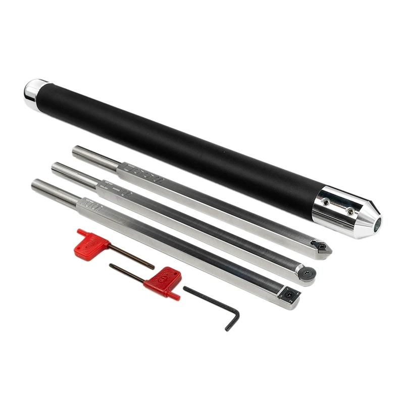 

THGS Carbide Wood Lathe Tool (Hollow, Rough, Sporadic) And Interchangeable Foam Handle Square Hand Cutter Diy Wood Rotary Cutt