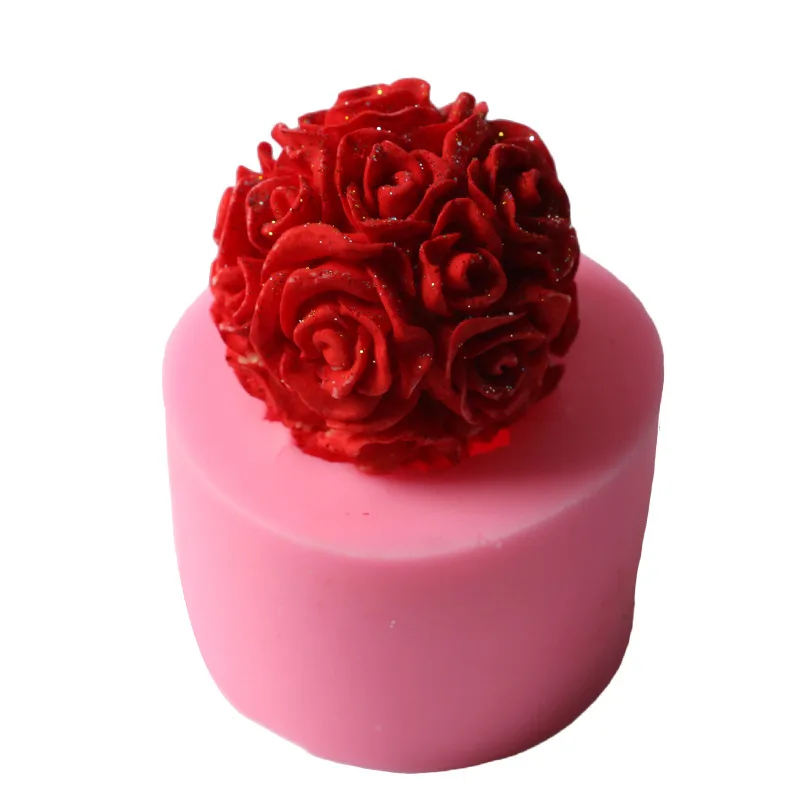 

SJ 3D Rose Flower Fondant Extruder Cake Decorating Tool Silicone Mold Gift Decorating Chocolate Cookie Clay Polymer Baking Molds