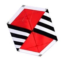 Out Door Fun Sport 130cm Power Single Line Diamond Kite / Ripstop Nylon Kites With Flying Tools Beach kite flying 30m beach kite flying single line octopus kite tube shaped soft kite 3d ripstop nylon fabric